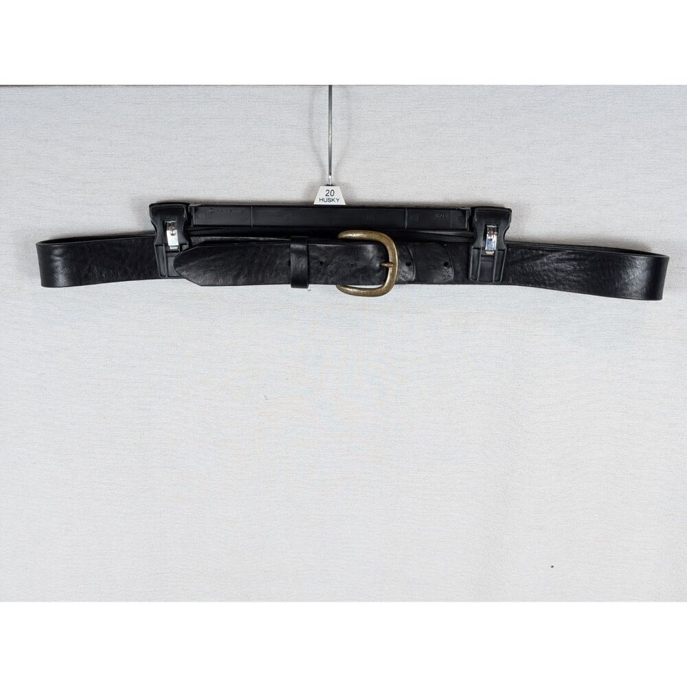 Justin Boots Black Leather Belt 42 inches